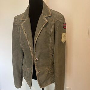 Vintage Buffalo David Bitton khaki green blazer.